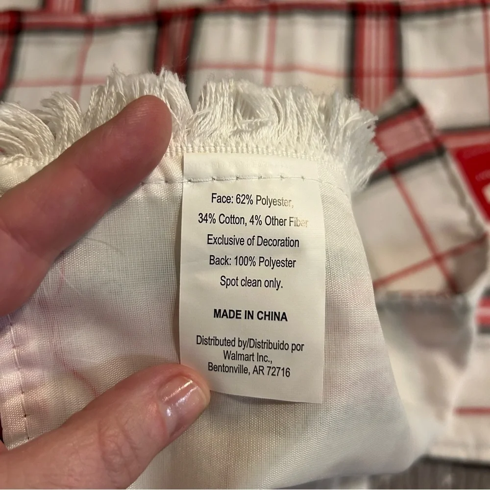 Holiday Plaid Placemat Set of 4 - NEW